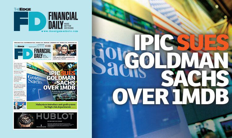 IPIC sues Goldman Sachs over 1MDB