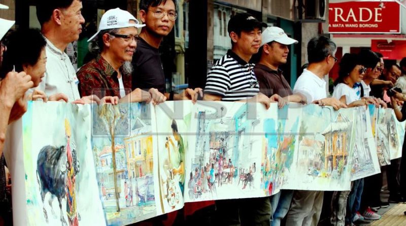 Over 30 renowned artists from Malaysia, China paint 90-foot art piece
