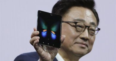 Samsung launches folding smartphone, first 5G handset