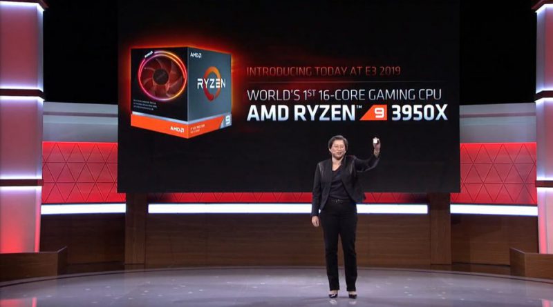 AMD announced the Ryzen 9 3950X, a 16-core mainstream processor