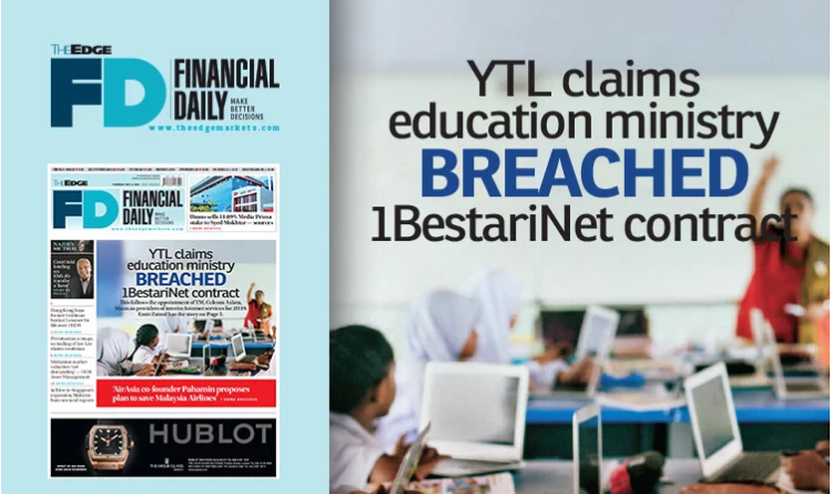 YTL claims education ministry breached 1BestariNet contract