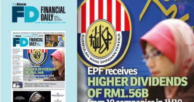 EPF receives higher dividends of RM1.56b from 10 companies in 1H19