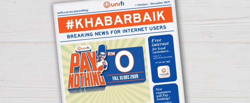 Unifi ‘Pay Nothing’ promo: Existing customers can enjoy free broadband until 2020