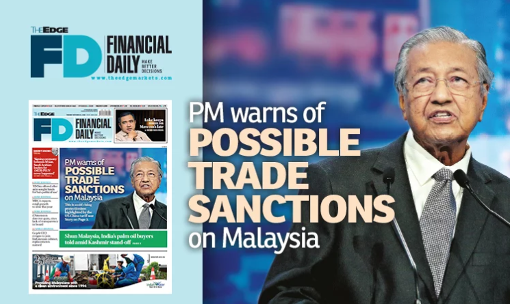PM warns of possible trade sanctions on Malaysia
