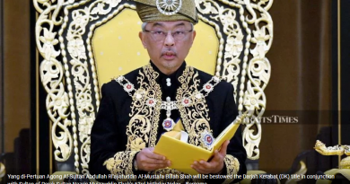 King heads Sultan of Perak's 63rd birthday awards list