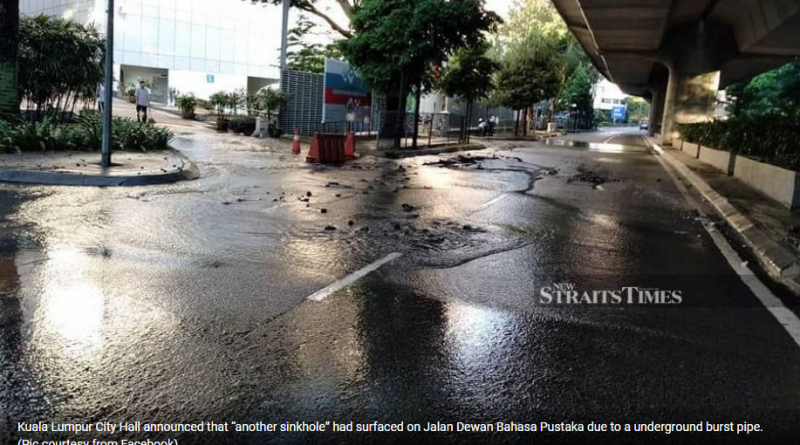 Third sinkhole appears in KL