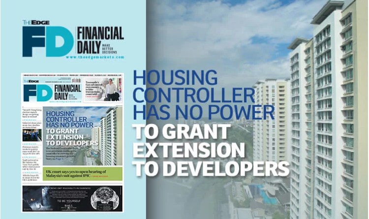 Housing controller has no power to grant EOT to developers