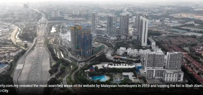 Most searched areas by Malaysian homebuyers in 2019