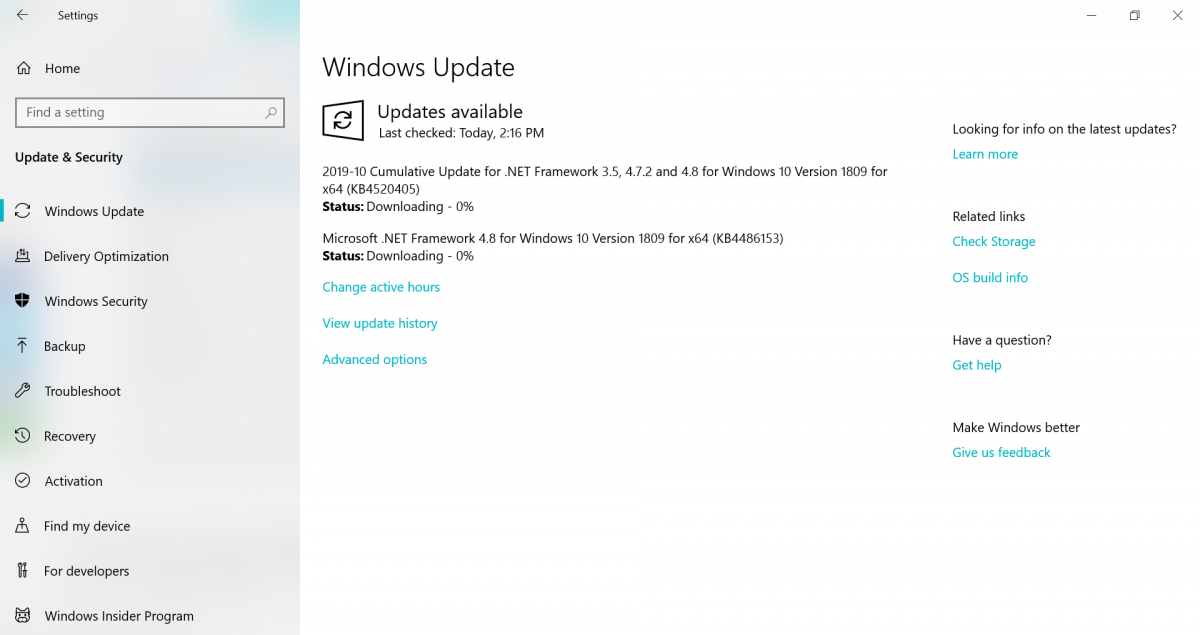 How to manually check for updates on a Windows 10 computer and install them