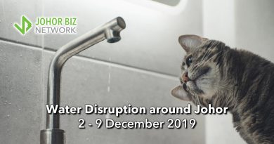 JohorBizNet - water disruption notice december 2019