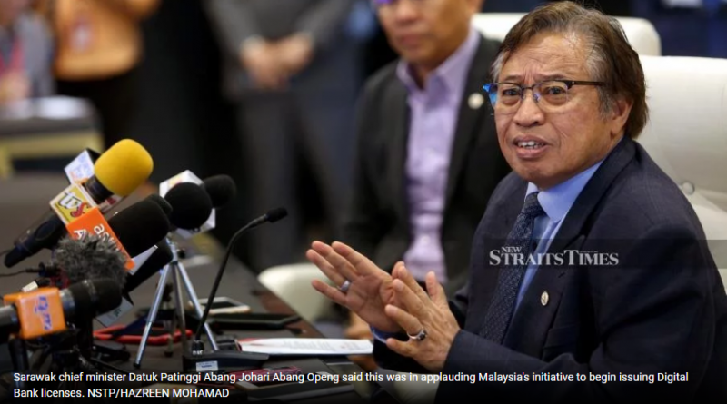 Sarawak keen on setting up Digital Bank