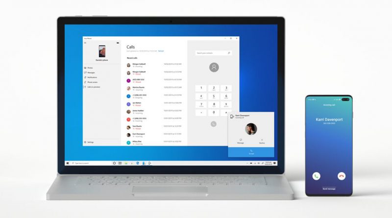 Windows 10 now lets all users make Android phone calls from a PC with Your Phone