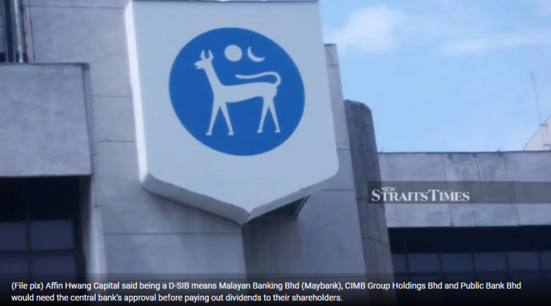 Malaysian banks' dividend payouts affected by D-SIB status?